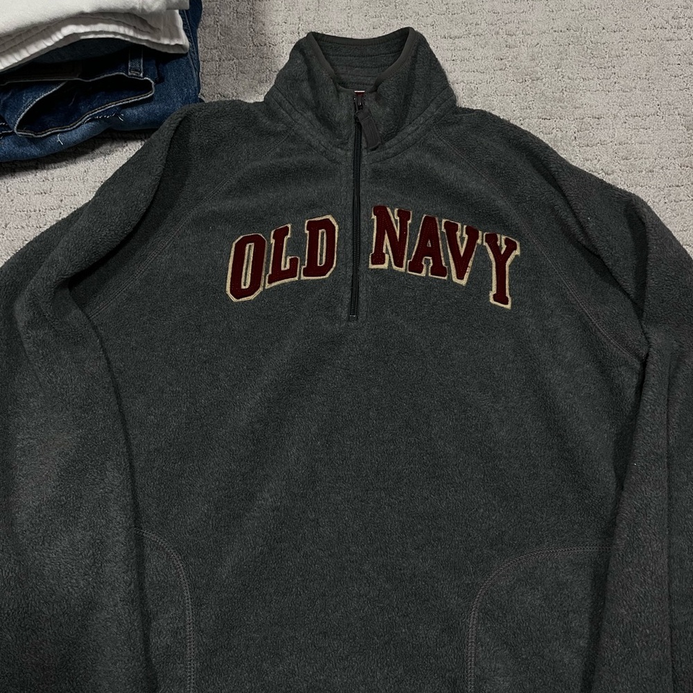 Old Navy Dark Gray Fleece Jacket